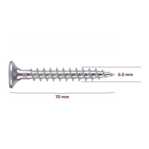 6*70 SUNTA VİDASI resmi