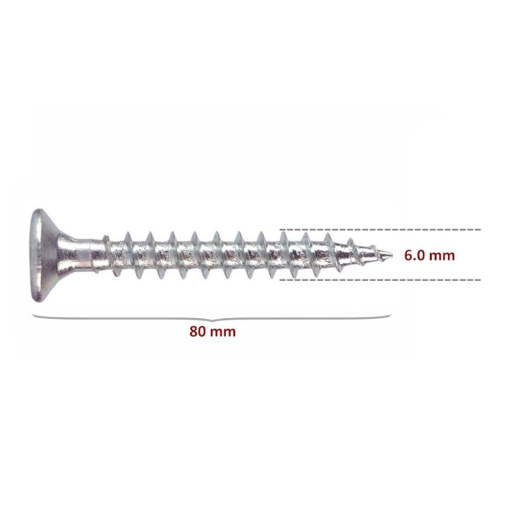 6*80 SUNTA VİDASI resmi