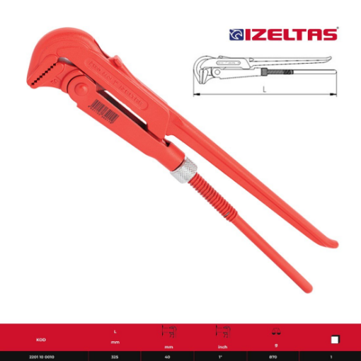 İZELTAŞ 1 MAŞALI BORU ANAHTARI resmi