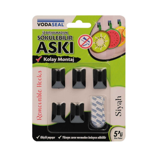 VODASEAL İZ BIRAKMAYAN ASKI 5 Lİ SİYAH resmi