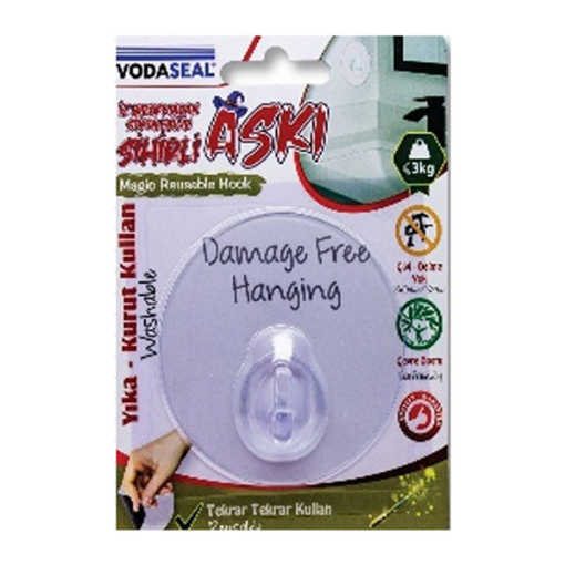 VODASEAL SİHİRLİ ASKI YUVARLAK ŞEFFAF resmi