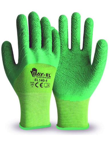 BAYEL YEŞİL SOFT LATEX İŞ ELDİVENİ EL 300 resmi