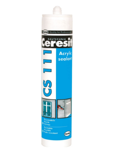 CERESİT SİLİKONİZE MASTİK CS111 440 GR SİYAH resmi