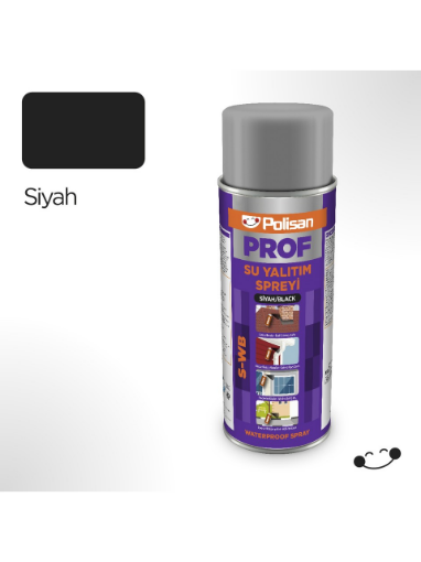 POLİSAN PROF S- WB 500 ML SİYAH SU YALITIM SPREYİ resmi