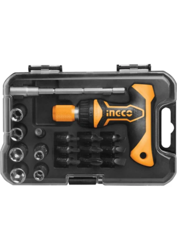 İNGCO 24 PARÇA  T ANAHTAR TORNAVİDA SETİ resmi