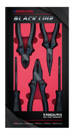 İZELTAŞ BLACKLİNE 5 PARÇA SET resmi