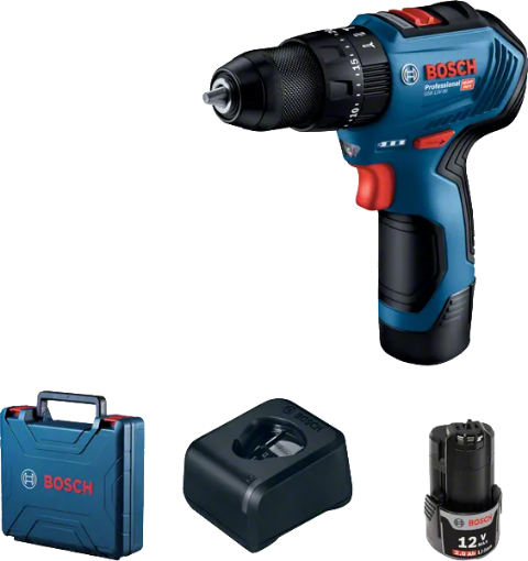 BOSCH GSB 12V-30 AKÜLÜ DARBELİ VİDALAMA 06019G9100 resmi