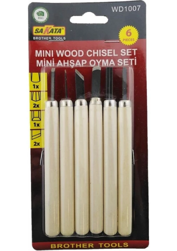 SAKATA  AHŞAP OYMA SETİ 6 PARÇA resmi