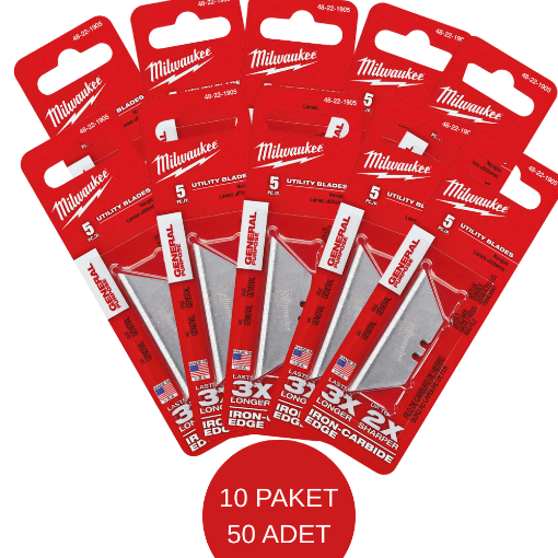 MİLWAUKEE MAKET BIÇAĞI YEDEĞİ ÇOK AMAÇLI 5*5 resmi